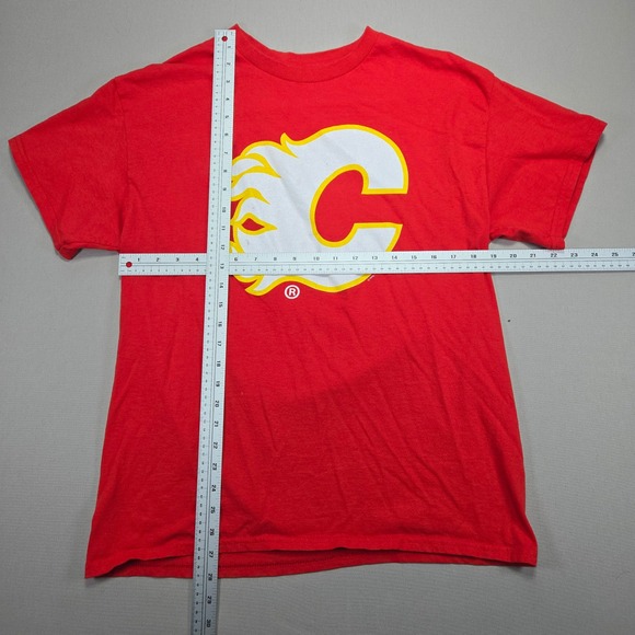 Lindholm 28 Calgary Flames‎ NHL T-Shirt Hockey Jersey Red Mens Large L - Picture 6 of 6